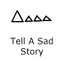 Triangles, cross, lines